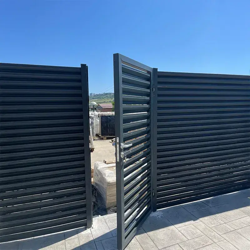 Louvered Fence & Door - 2